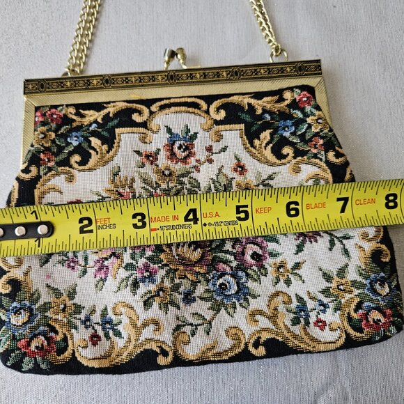 Vintage Tapestry Evening Purse - Picture 9 of 10